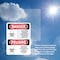 Signmission Pesticide Storage Hazardous Bilingual Danger Sign, Plastic, 7in W x 10in L, 2PK OS-2PACK-DS-P-710-VS-1527 - alternate 4